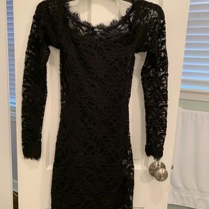 Black lace dress